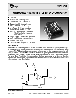 SP8538AN Datasheet PDF Signal Processing Technologies