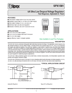 SPX1581 Datasheet PDF Signal Processing Technologies