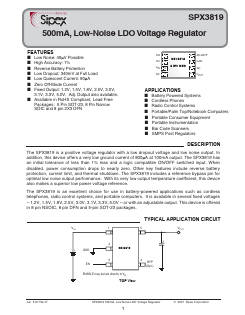 SPX3819M5-1-8/TR Datasheet PDF Signal Processing Technologies