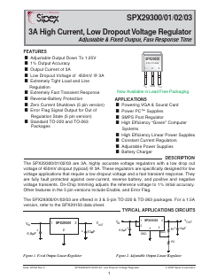 SPX29302U5 Datasheet PDF Signal Processing Technologies