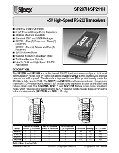SP211HBCT Datasheet PDF Signal Processing Technologies