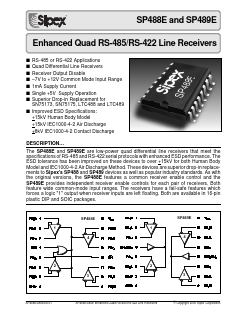 SP488E Datasheet PDF Signal Processing Technologies