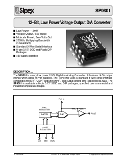 SP9601AN Datasheet PDF Signal Processing Technologies