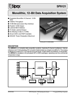 SP8121KS Datasheet PDF Signal Processing Technologies