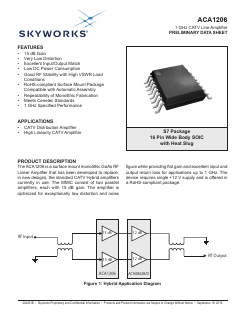 ACA1206 Datasheet PDF Skyworks Solutions