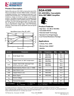 SGA-6389 Datasheet PDF Stanford Microdevices