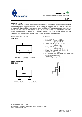 STN1304 Datasheet PDF STANSON TECHNOLOGY