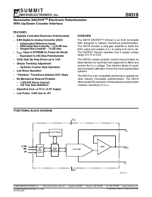 S9318 Datasheet PDF Summit Microelectronics