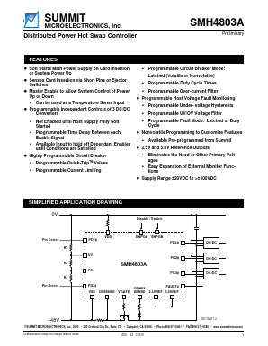 SMH4803A Datasheet PDF Summit Microelectronics