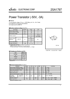 2SA1797 Datasheet PDF Suntac Electronic