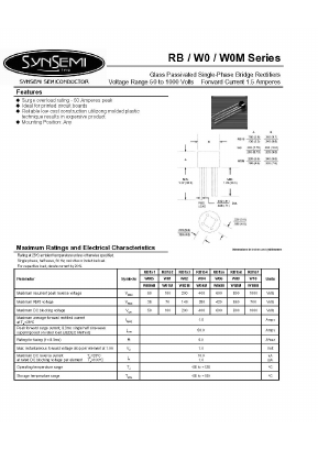 W005M Datasheet PDF Surge Components