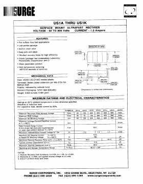 US1B Datasheet PDF Surge Components