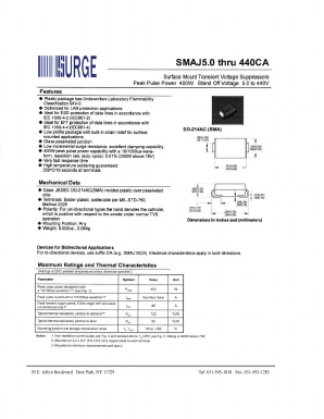 SMAJ200A Datasheet PDF Surge Components
