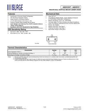 AZ23C10 Datasheet PDF Surge Components