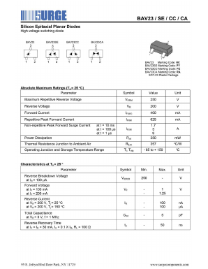 BAV23CA Datasheet PDF Surge Components