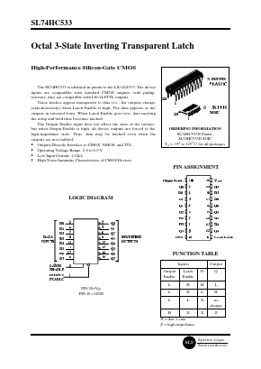 SL74HC533 Datasheet PDF System Logic Semiconductor