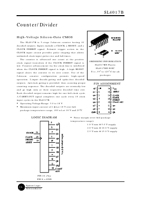 SL4017B Datasheet PDF System Logic Semiconductor