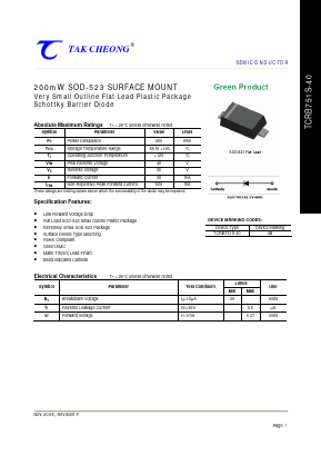 TCRB751S-40 Datasheet PDF Tak Cheong Electronics (Holdings) Co.,Ltd