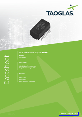 TM1102NL Datasheet PDF Taoglas antenna solutions