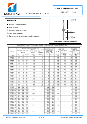 1AZ240-Z Datasheet PDF Shenzhen Taychipst Electronic Co., Ltd