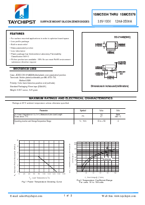 1SMC5356 Datasheet PDF Shenzhen Taychipst Electronic Co., Ltd