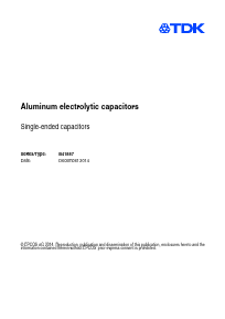 B41887A7687M002 Datasheet PDF TDK Corporation