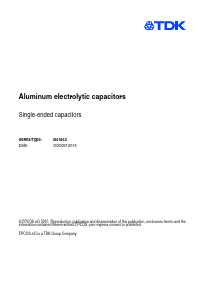 B41863B7108A Datasheet PDF TDK Corporation