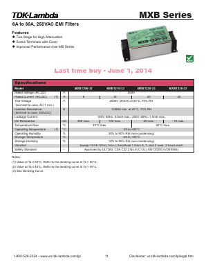 MXB-1206-33 Datasheet PDF TDK Corporation