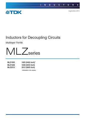 MLZ2012A3R3WT Datasheet PDF TDK Corporation