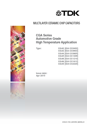 CGA2B2NP01H102J050BA Datasheet PDF TDK Corporation
