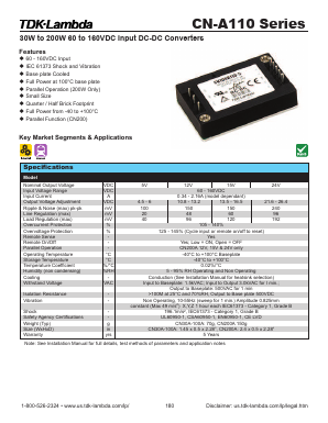 CN30A110-12 Datasheet PDF TDK Corporation