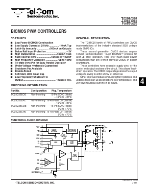 TC35C25COE Datasheet PDF TelCom Semiconductor Inc => Microchip