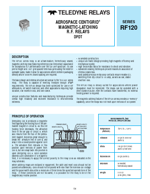 RF120 Datasheet PDF Teledyne Technologies Incorporated