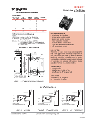 ST24A25 Datasheet PDF Teledyne Technologies Incorporated