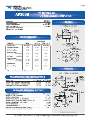 AP3009 Datasheet PDF Teledyne Technologies Incorporated