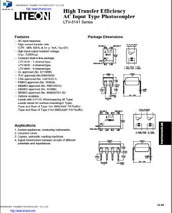 LTV8441S-V Datasheet PDF Shenzhen Tenand Technology Co., Ltd.