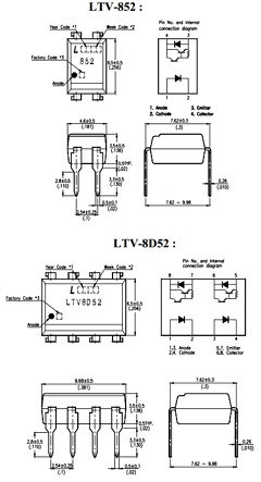 LTV-852S-TA1 Datasheet PDF Shenzhen Tenand Technology Co., Ltd.