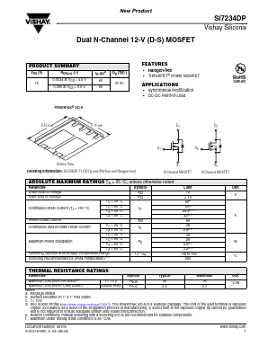 SI7234DP Datasheet PDF Vishay Telefunken