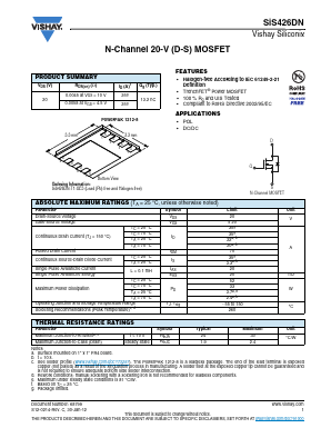 SIS426DN Datasheet PDF Vishay Telefunken