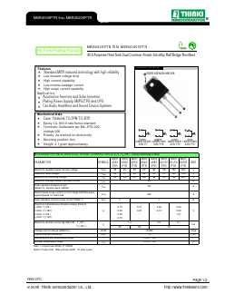 MBR4035PTR Datasheet PDF Thinki Semiconductor Co., Ltd.