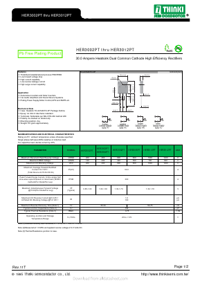 HER3004PT Datasheet PDF Thinki Semiconductor Co., Ltd.