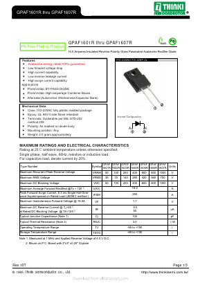 GPAF1601R Datasheet PDF Thinki Semiconductor Co., Ltd.