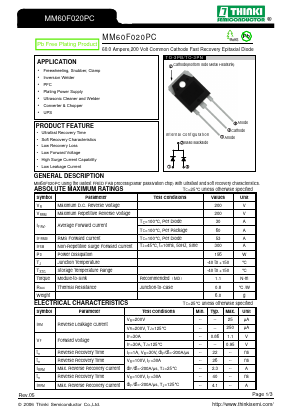 MM60F020PC Datasheet PDF Thinki Semiconductor Co., Ltd.