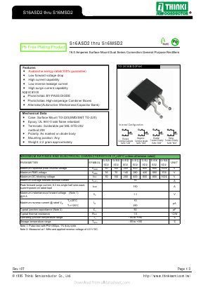 S16BSD2 Datasheet PDF Thinki Semiconductor Co., Ltd.