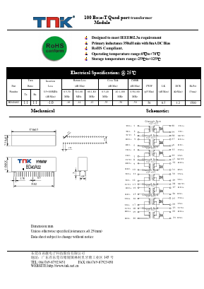 BD40A02 Datasheet PDF Dongguan Xinkang Electronic Technology Co., Ltd.