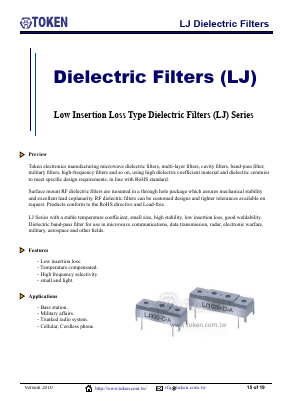 LJ1200-C-B Datasheet PDF Token Electronics Industry Co., Ltd.