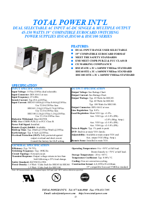 HSU45 Datasheet PDF Total Power International