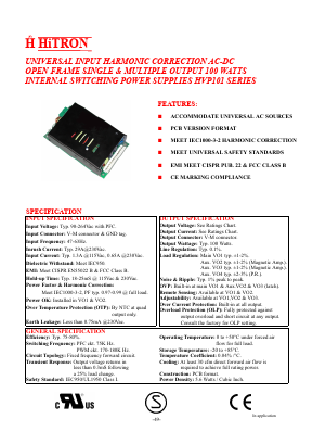 HVP101-D050E Datasheet PDF Total Power International