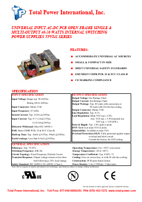 TPVI41-30 Datasheet PDF Total Power International