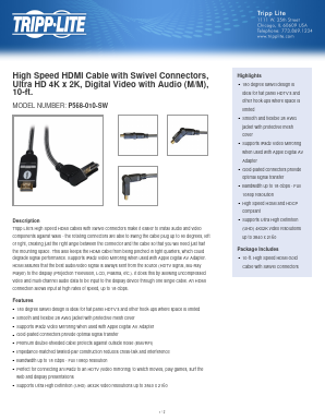 P568-010-SW Datasheet PDF Tripp Lite. All Rights Reserved